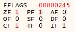 EFLAGS in x64dbg